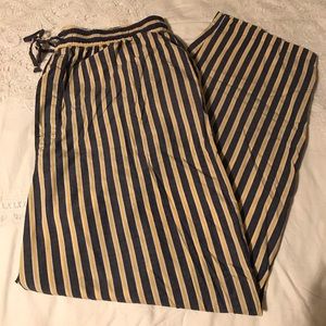 Nautica Yellow/Blue striped lounge pants NWOT